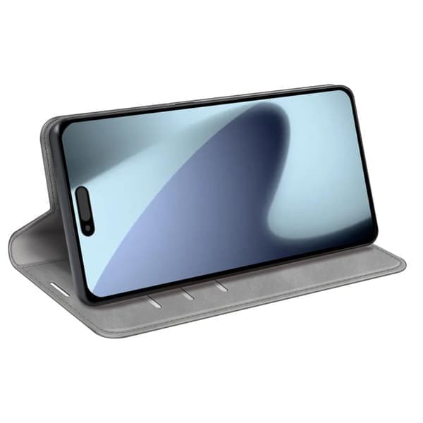 iPhone 17 Scale nahkakotelo retro-nahalla ja magneettikiinnityksellä Harmaa Grå