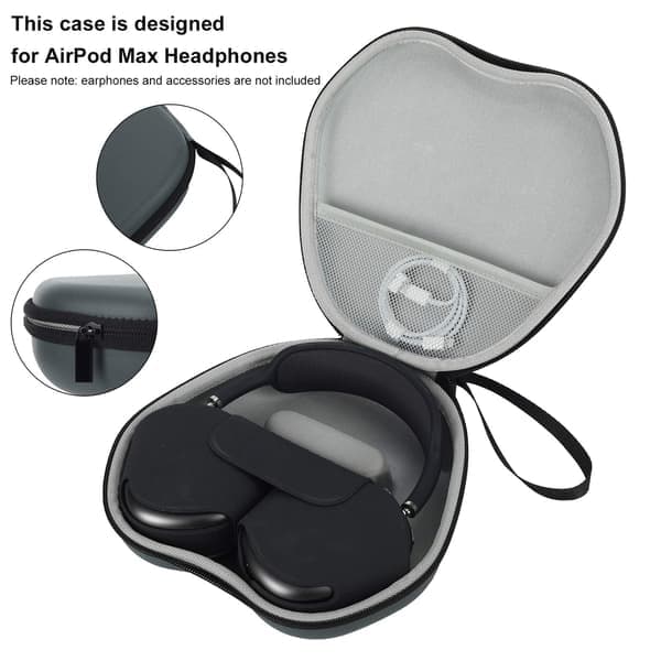 Rejseetui kompatibelt med Airpods Max, grå