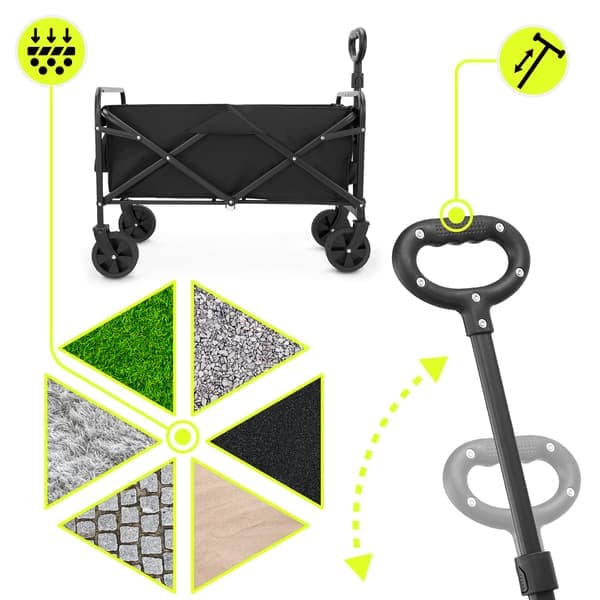 foldbar strandvogn HyperMotion, 80 kg kapacitet