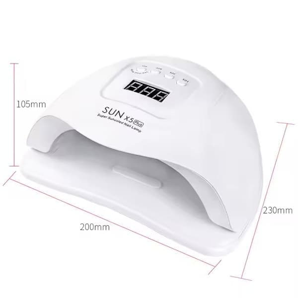 120W UV/LED Nagellampa med 10s/30s/60s/99s Timer Vit
