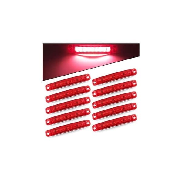 10 stk. sidemonterede lygter 9SMD 12-24V Superklare LED-lygter til sidepositioner på bil, lastbil, frontpositionslys, motor