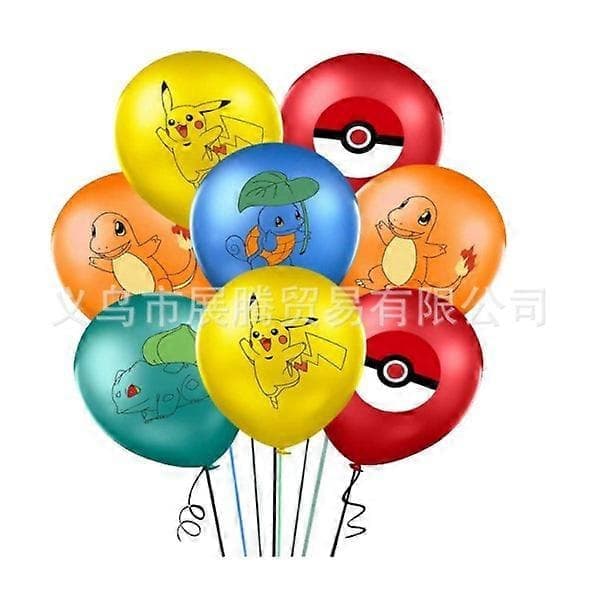 Pikachu Tema Bursdagsfest Dekorasjon Trekkflagg En rekke bannere