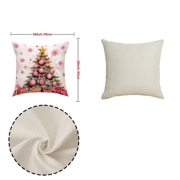 Jul putevar 45*45cm Gård Jul Dekorasjon God Jul Hjem Sofa Puteboks