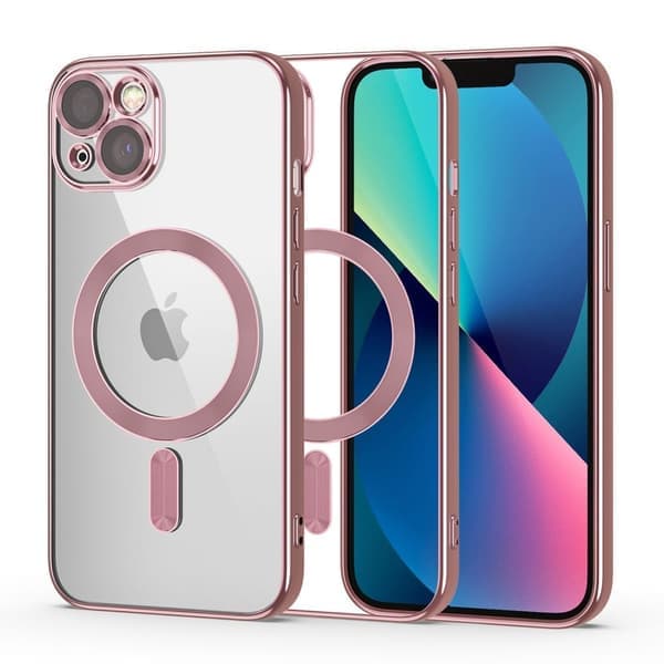 Tech-Protect iPhone 13 Kuori MagSafe MagShine Ruusukulta