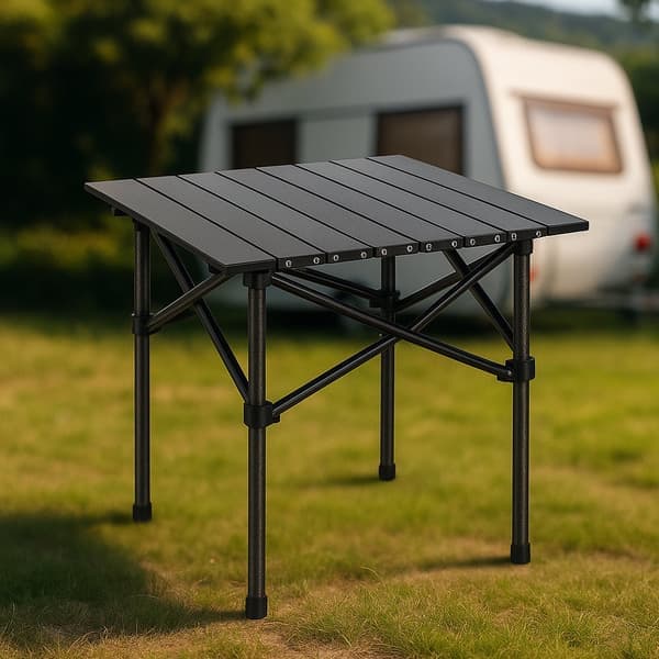 Sammenleggbart campingbord i karbonfiberstål