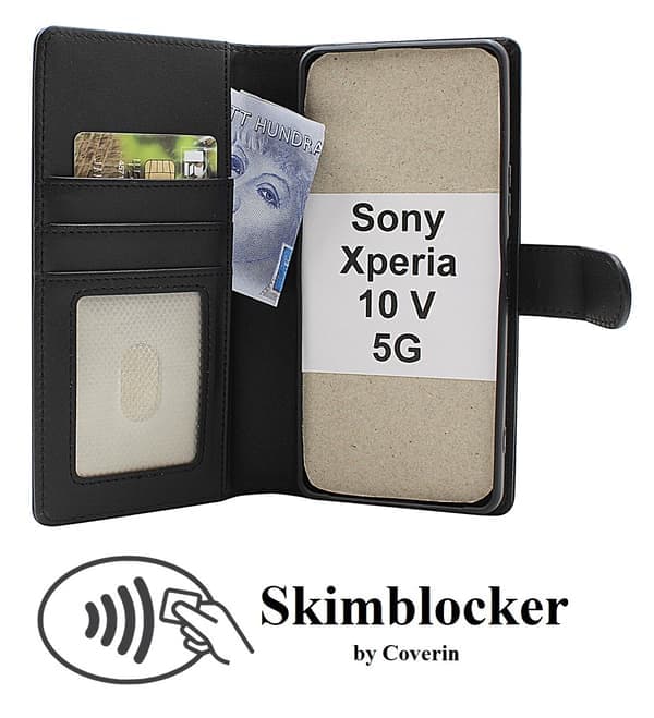 Skimblocker Sony Xperia 10 V 5G Magneettilompakko