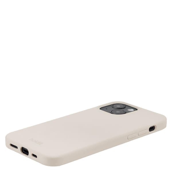 iPhone 15 -puhelimen pidike silikonista, vaaleanbeige