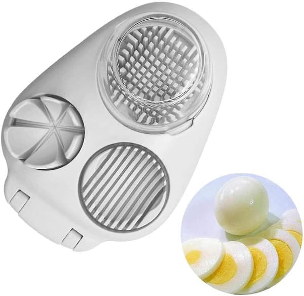 Æggedeler, 3-i-1, rustfrit stål, manuel æggedeler