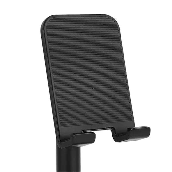 (SC)[CA] Black Aluminum Alloy Desktop Mobile Phone Stand Foldable Telescopic Desktop Mobile Phone Holder