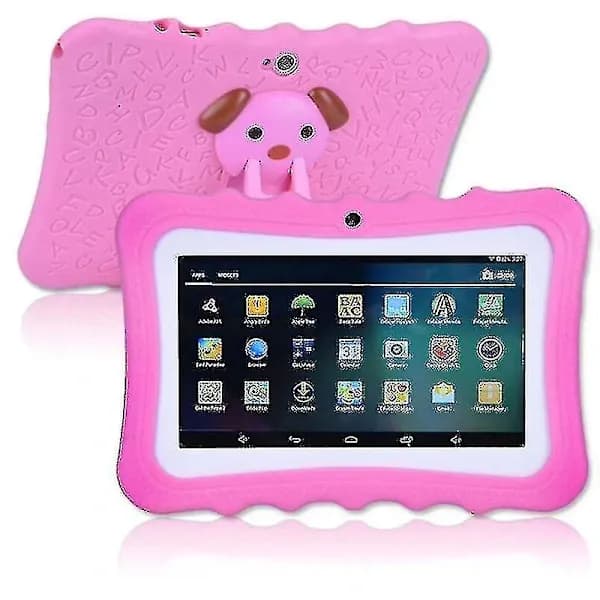 (SC) 7\" Kids Tablet Android Tablet PC 8GB ROM 1024*600 Resolution Wifi Kids Tablet PC, Pink