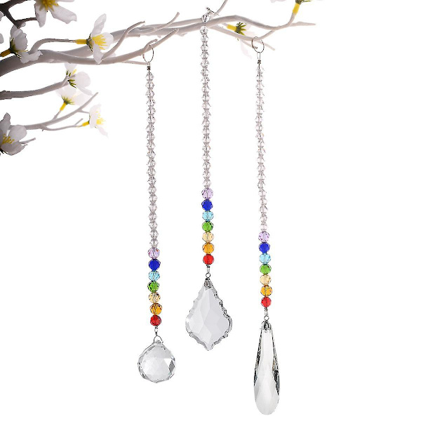 Kristalliprisma Macula, Chakra Riippuva Pallo Feng Shui -koriste, Sateenkaarilaite ja Ikkunavalaisin style 2