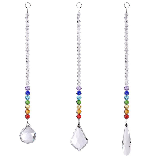 Kristalliprisma Macula, Chakra Riippuva Pallo Feng Shui -koriste, Sateenkaarilaite ja Ikkunavalaisin style 1
