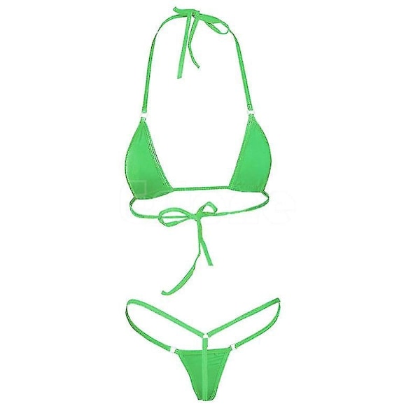 2023 Ny Sexy Kvinders Mikro Undertøj G-streng Bh Mikro Bikini Bikini Sæt Badetøj Nattøj-WELLNG AS  picture  show5 color