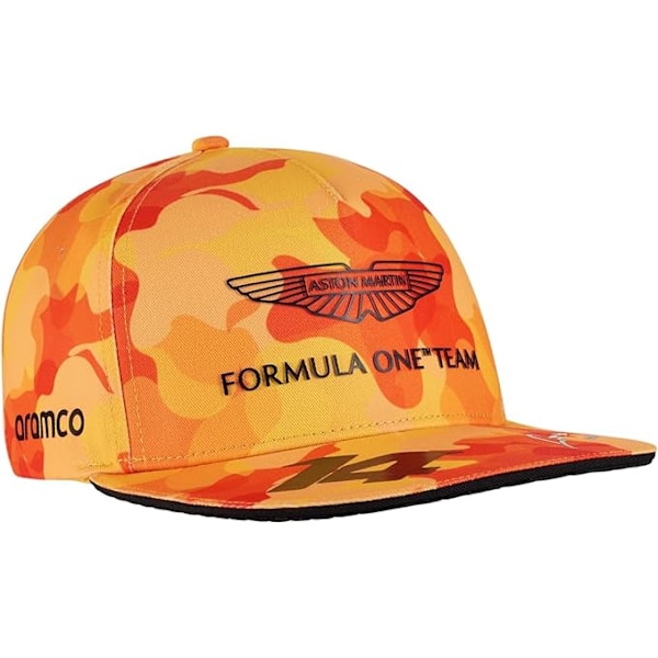 Aston Martin F1 Team - - Teamkørers Hat Limegrøn - Unisex - Justerbar, One Size Fits All camouflage