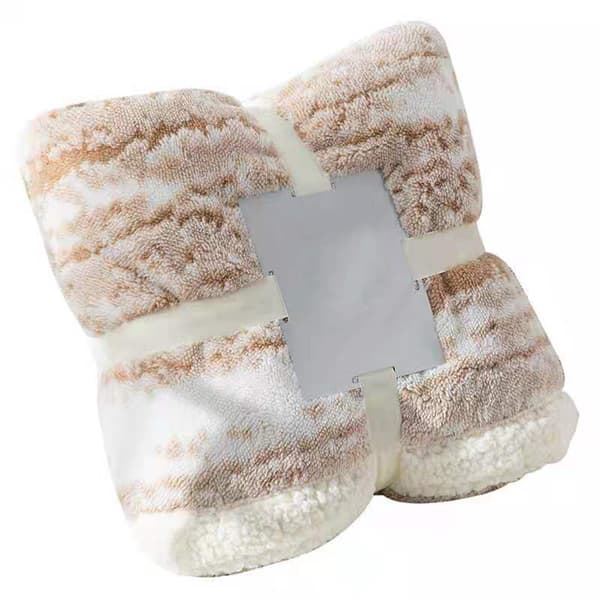 (SC) Fuskepels Vendbart Teppe, Koselig Varmt & Sherpafleece, Fluffy Mykt, Perfekt for Sofasengsofa, Maskinvaskbart, Egnet for Barn Eldre