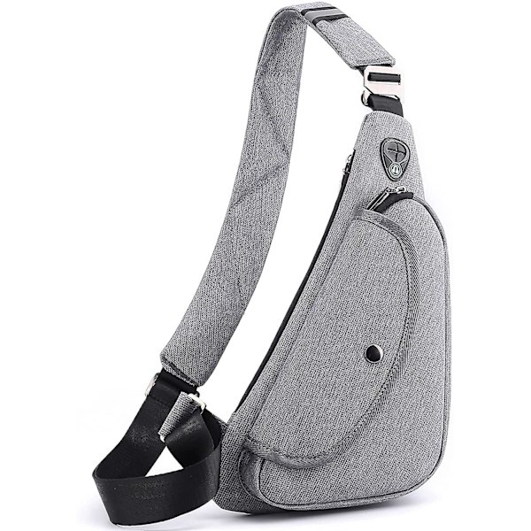 Herrar Axelväska Casual Sling Bag Dam Mini Crossbody Bröstväskor Herrar Flip Liten Ryggsäck Lätt Hållbar gray