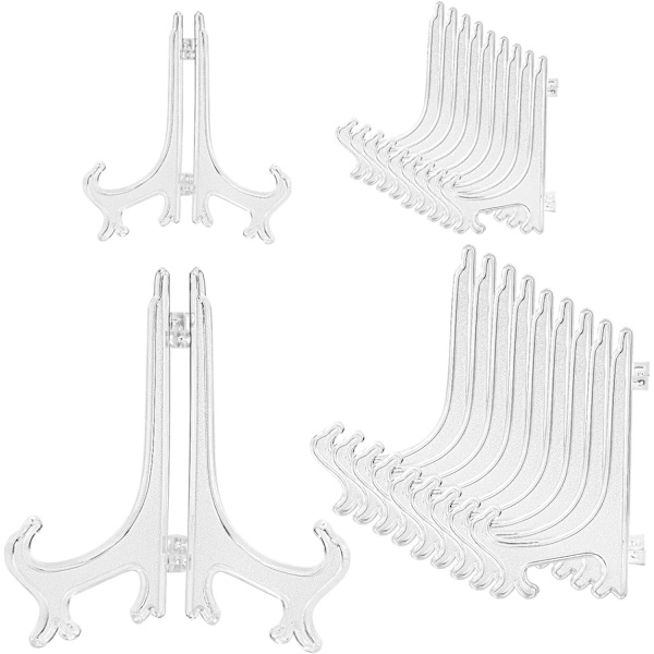 Lille staffeli metal display stand sort jern staffeli til tallerken
