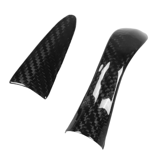 (SC)Carbon Fiber Shift Knob Trim Steering Wheel Frame Kit Replacement for Infiniti Q50 2014 2017