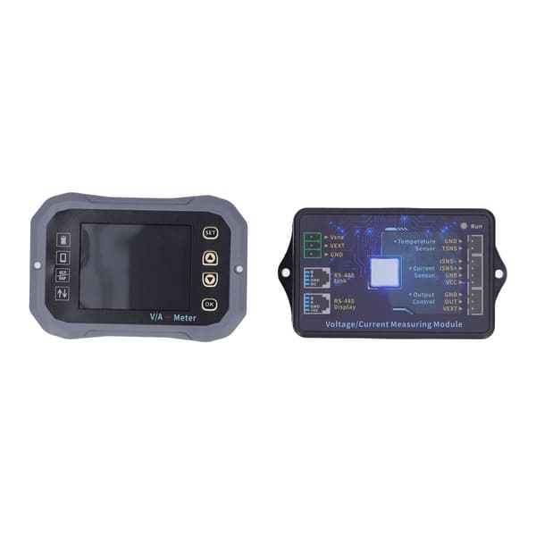 (SC) Batterimonitor 400A 2,4 tommer Ultra Clear Display med Shunt 0-120V Spenningsstrømmåler