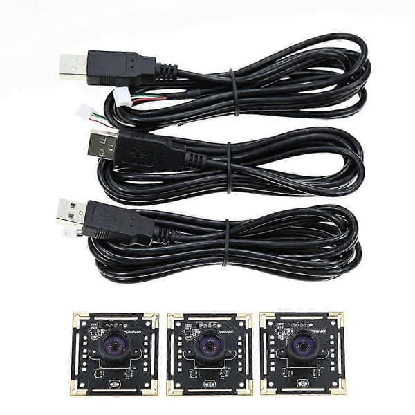 (SC)3 pcs Camera Module 100 Degrees OV9732 2M Cable 1280x720 30fps, Compatible with Autodarts.Io, USB Device
