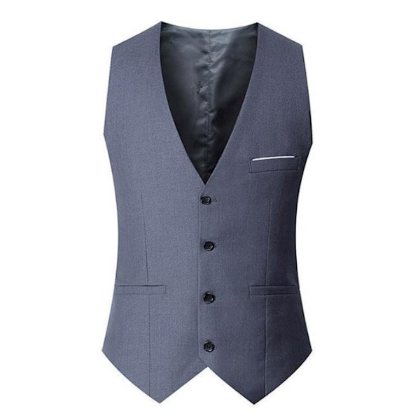 Herre vest Herre business suit vest grå M grey