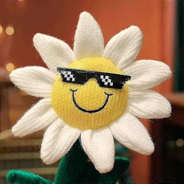 (SC) Electric Dancing Sunflower Stuffed Plush Doll Singing Twisting Rabbit Plush Toy - HZ Blue Rabbit With Bluetooth