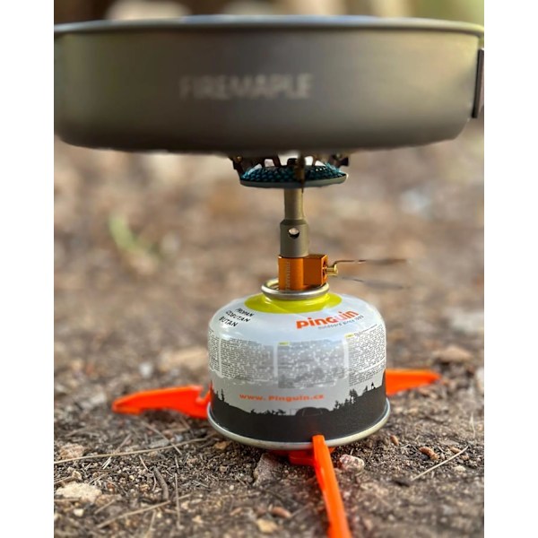 Fire-Maple Camping Stove, Mini bærbar og sammenleggbar titan gasskomfyr Ultralett utendørs piknik turkomfyr 2300W FMS-116T