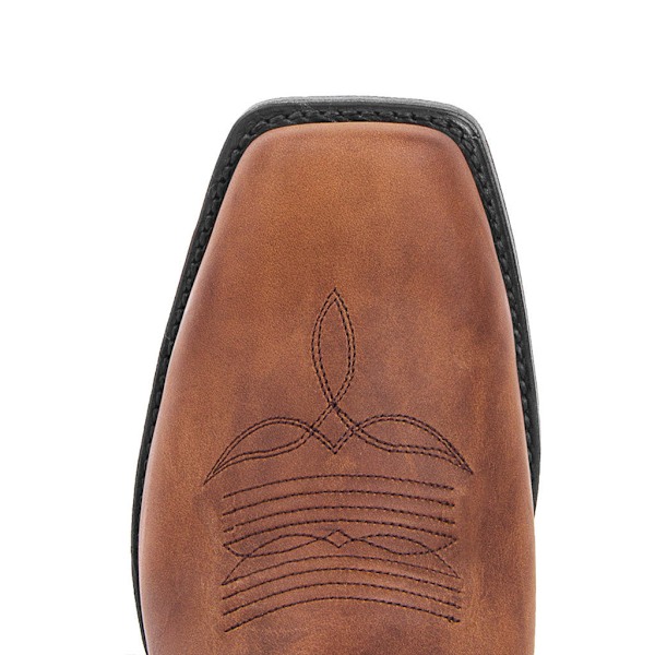 Herr Harness Boot Square Toe Casual Boots Mid Calf Brun Brown 9