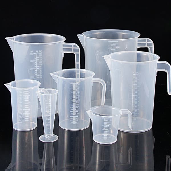 (SC) Plastic Measuring Cup for Kitchen with Scale, Baking Measure, Transparent Measuring Cylinder, 100 ml ~ 5000 ml Large Capacity, Large Capacity. (7 pcs)[mo]