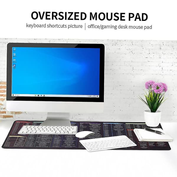 (SC)Docooler Extra Large Gaming Mouse Pad Keyboard Shortcuts Mouse Mat Computer Office Waterproof Non-Slip Big Desk Pad