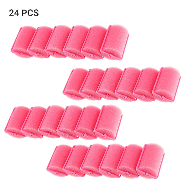 24 st svamp hårrullar locktång DIY verktygssats 24PCS