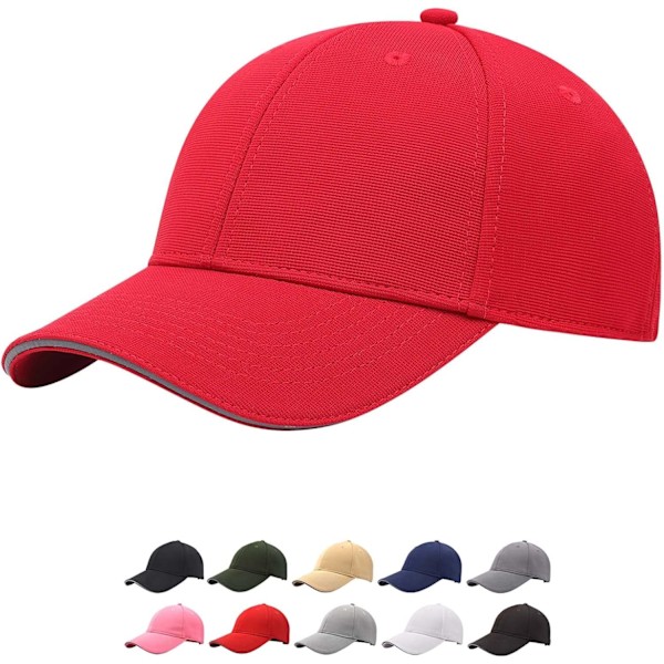 Herr Premium Enfärgad Texturerad Baseballkeps Justerbar Trendig Blank Keps