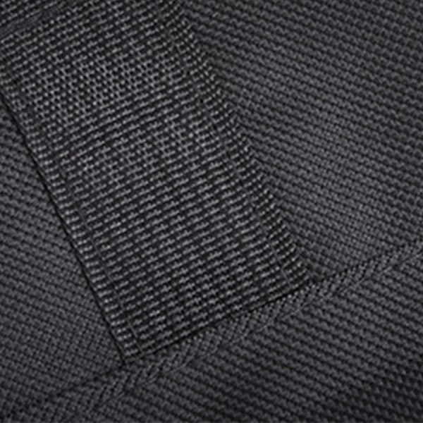 Fiskestangveske Sammenleggbar 1.5m Canvas og Metall Fiskestangbag for Utendørs Fiskeutstyr Svart