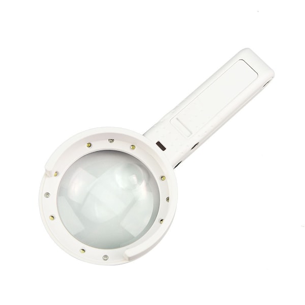 Stor Lup med LED-lys Foldbar Lup Stand Læsebord