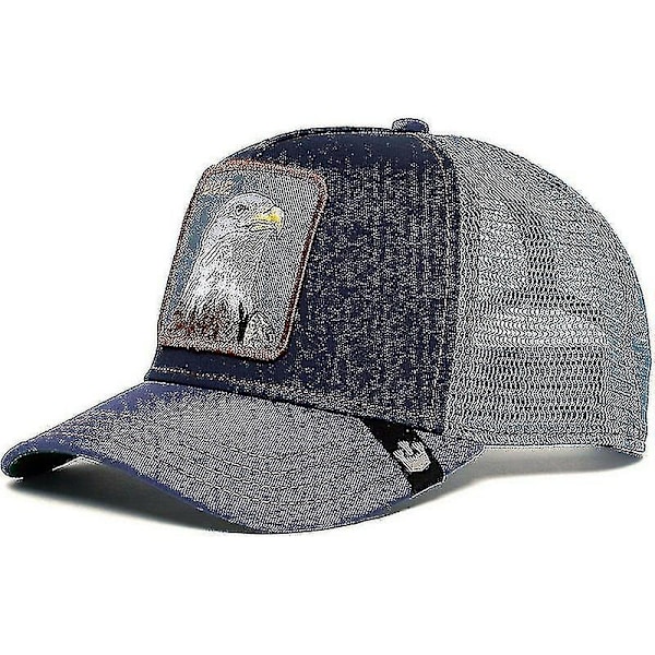 Svart Panther Mesh Caps For Voksne Sommer Baseball Caps Trucker Caps W-WELLNGS Eagle head