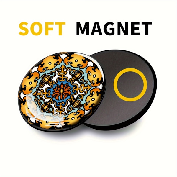 30 kpl, Jääkaappimagneetteja, Mustat Mandala Jääkaappimagneetti, Ihastuttavat Koristeelliset Magneetti, Toimistomagneetti, Jääkaappimagneetti Ruokakoululle