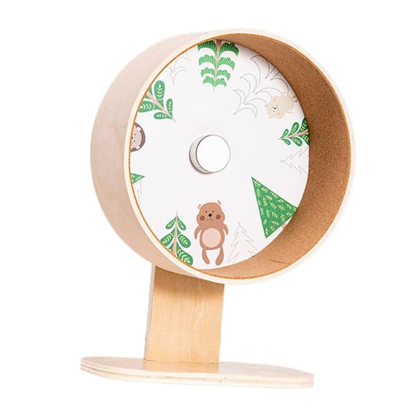 (SC)[LLC] Hamster Exercise Wheel Silent Running Wheel Double Bearings, with Adjustable Stand C C M