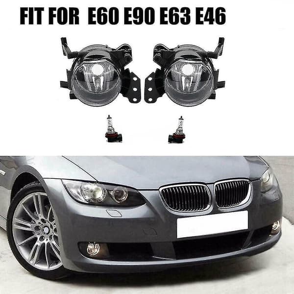 (SC) Fog Light Assembly Compatible with - 3 5 6 Series E60 E61 E90 E91 E63 E64 X3 E83 Front Bumper Fog L