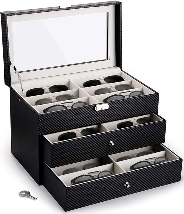 (SC) Eyeglass storage 18 pcs Svart black