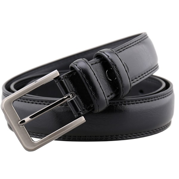 Bälte Herr Bälte Bredd 3.3CM Spänne Bälte Casual Bälte Svart Läder