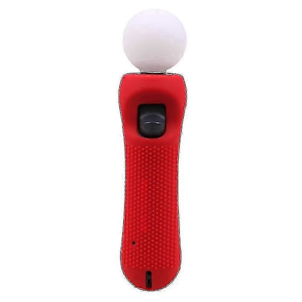 pc Til Playstation Ps Vr Move Motion Controller Skridsikker Silikone Gummi Beskyttelsesetui Sort Blå Rød Happy H [DB] Red
