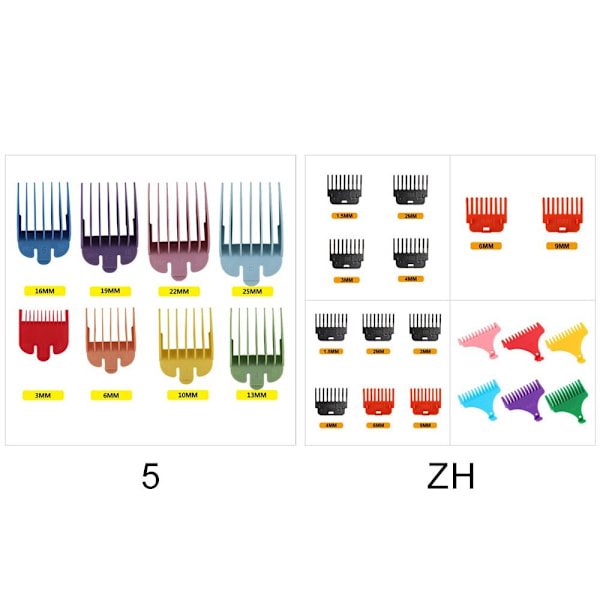 3/4/6/8/MM Hiustenleikkuri Hiustenleikkuri Rajoituskampa ZH ZH ZH ZH