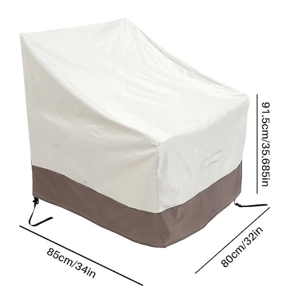 2-pack Adirondack-stolsöverdrag för uteplats, 79x84x91 cm, tjocka stolsöverdrag för uteplats, 420D, vattentäta