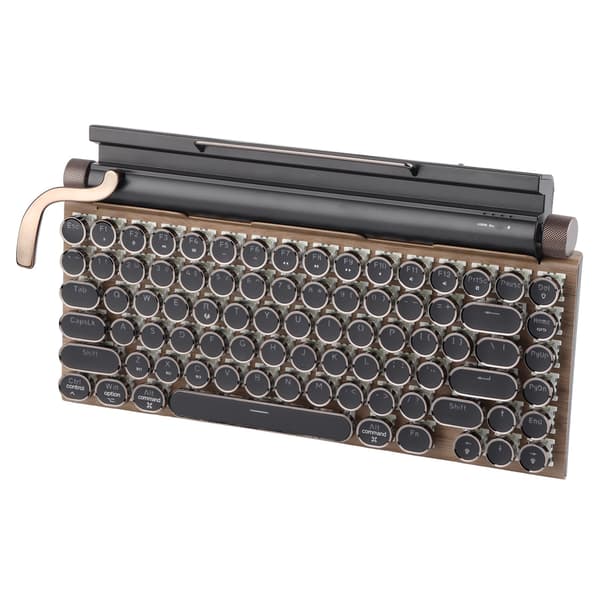 (SC)Retro Wireless Mechanical Keyboard with Adjustable Brightness and 83 Keys