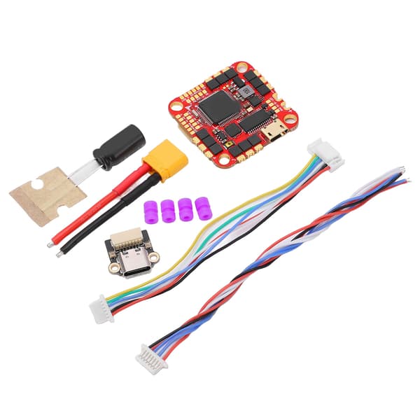 (SC)HAKRC F722 Flight Controller Kit med 40A ESC Kondensator til FPV Racing Drone Flyvemaskine Sort