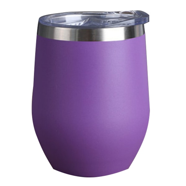 Isolerad Vattenflaska BPA-fri Läcksäker Varm Kall Rostfritt Stål Isolerad Mugg för Resor Utflykter Hemma 12oz 360ml 12oz Purple