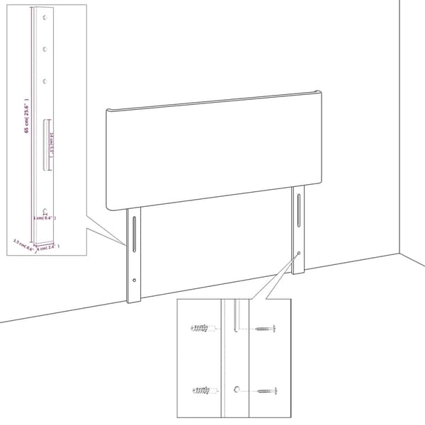 (SC)vidaXL Hodegjerder 2 stk mørkegrå 90x5x78/88 cm stoff Grå Mörkgrå Polyester, Trä