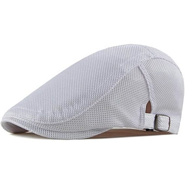Mesh Golf Flat Caps Justerbar Duckbill Hat Andningsbar Gatsby Ivy Cap Körhatt Ostrukturerad Newsboy Beret Hat