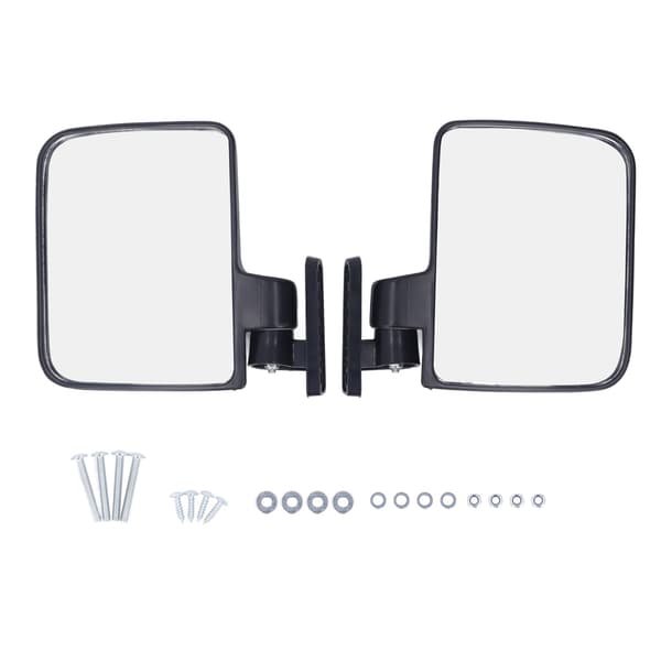 (SC)Golf Cart Side Mirrors Clear View Durable Pair