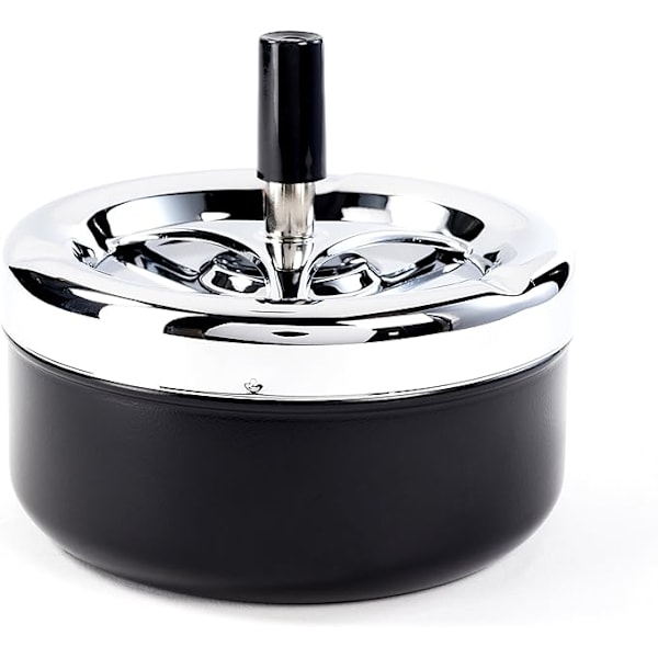 Very elegant modern beautiful rotating ashtray wind ashtray black